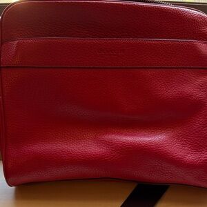 Coach Women's Red Leather Crossbody Bag